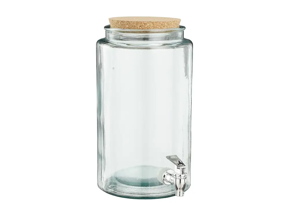 Dispensador de bebidas de Vidrio reciclado - 30 x Ø18 - Transparente -