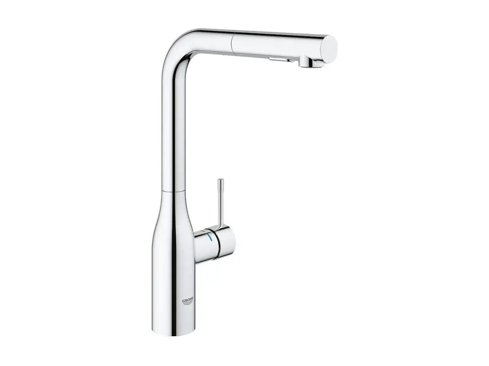 GROHE Essence Mezclador de cocina tamano XL CaÃ±o alto cromado Rociador extraÃ­ble
