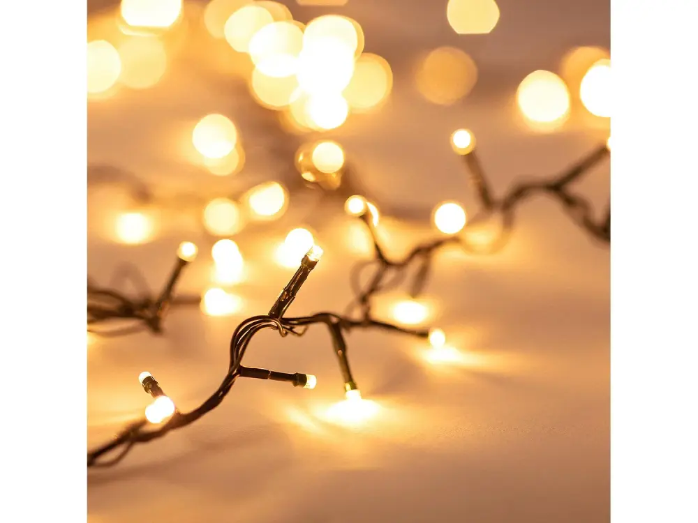 Extensión 6m para Guirnalda Exterior Cable Negro LED Blanco Cálido 2700K