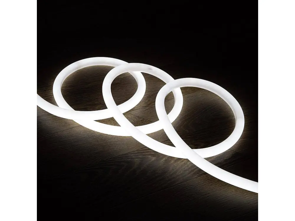 Tira Neón LED Regulable 220V AC 120 LED/m Circular 360 Blanco Frío IP67 Medida Corte cada 100 cm
