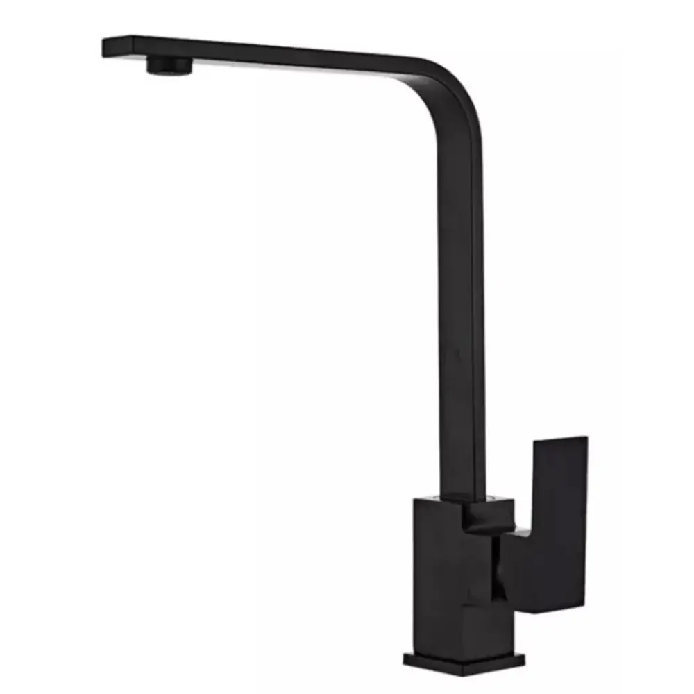 Llave Monomando Lavaplatos Cuadrada Negra Ferretools
