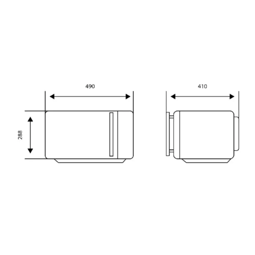 Olla de Cocción Lenta Microondas Svan SMWC25900DGN 900W 25L Grill inox 28,8x49x41 cm