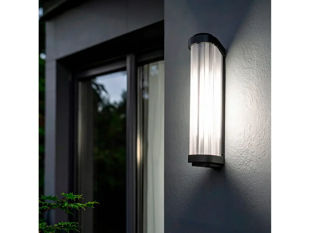 Aplique de Pared Exterior Cristal Peridot Dorado