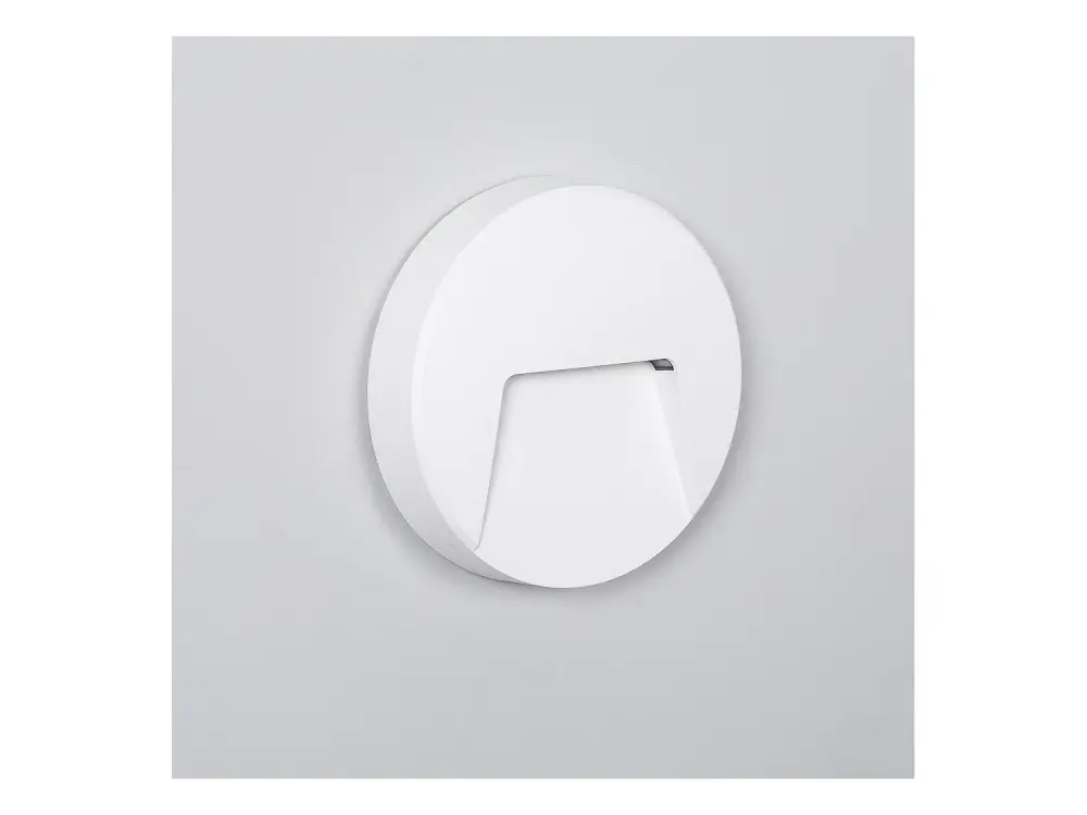 Baliza Exterior LED 3W Superficie Pared Circular Blanco Nilsa Blanco Cálido 2700K