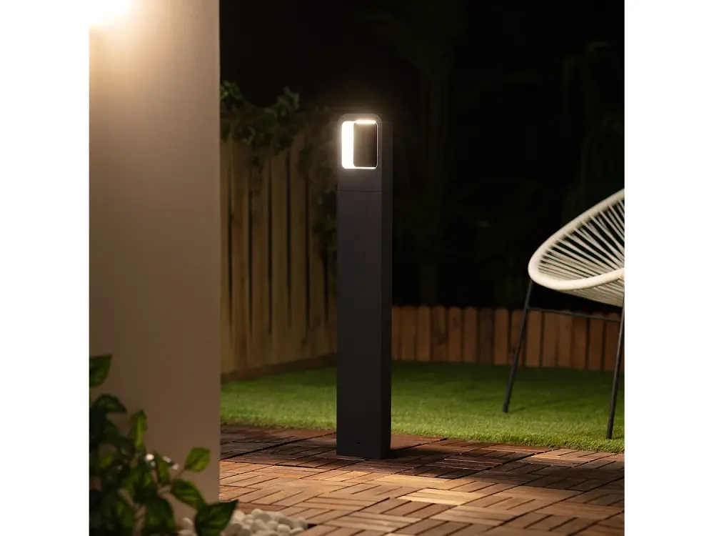 Baliza Exterior LED 6W Superficie Pie 80cm Emerita Blanco Neutro 4000K