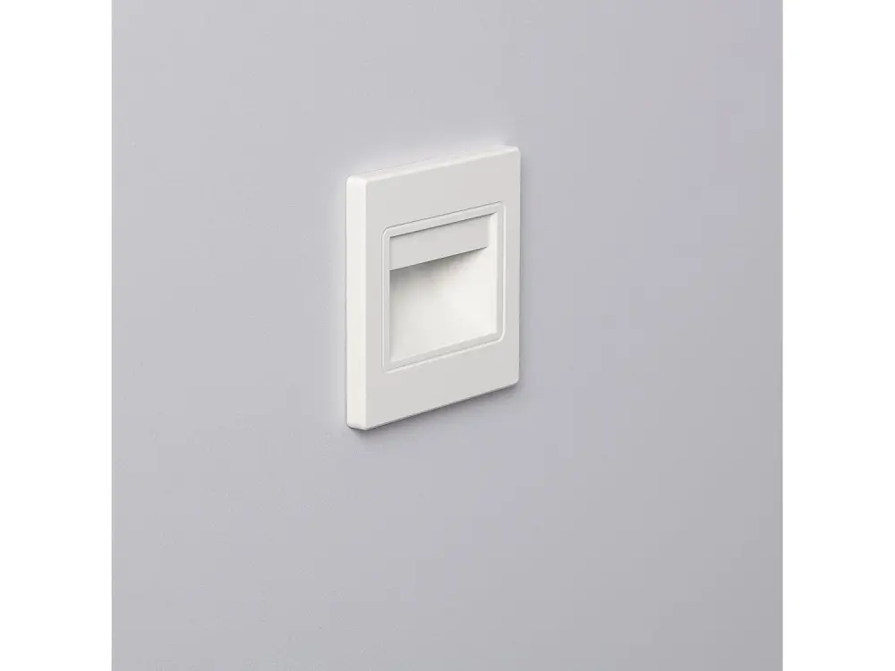 Baliza LED 1.5W Empotrable Pared Blanco Randy Blanco Neutro 4000K