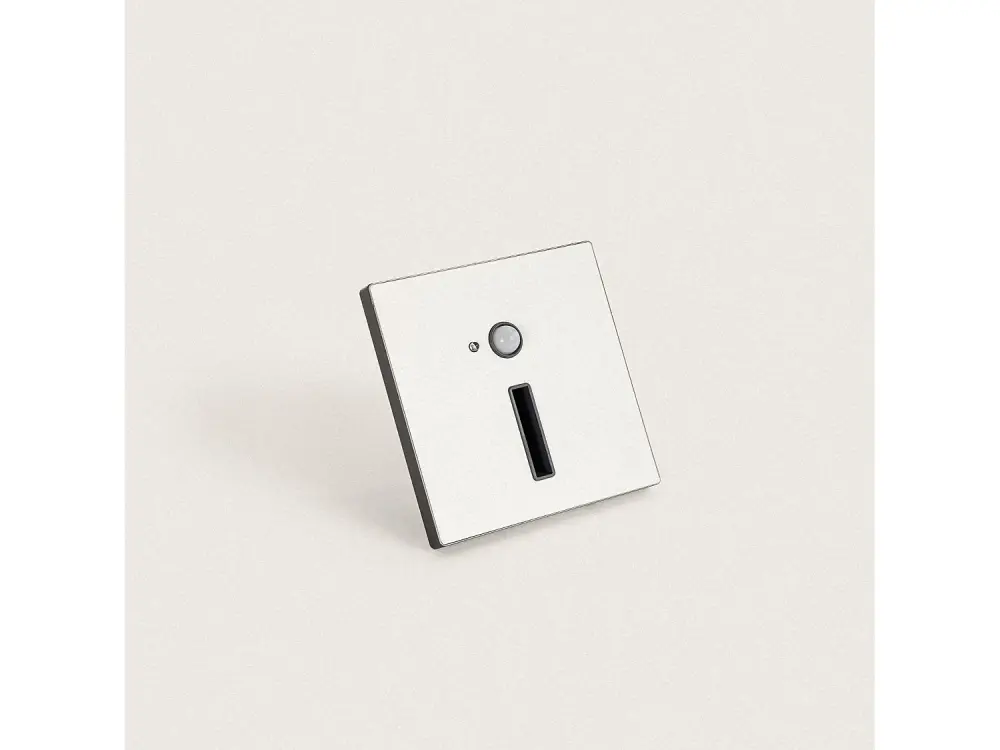 Baliza de Pared LED 1.5W Empotrable con Sensor PIR Apok Blanco