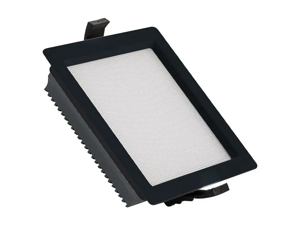 Downlight LED 15W New Aero Slim Cuadrado 130 lm/W Microprismático (UGR17) LIFUD Negro Corte 135x135 mm Blanco Cálido 280...