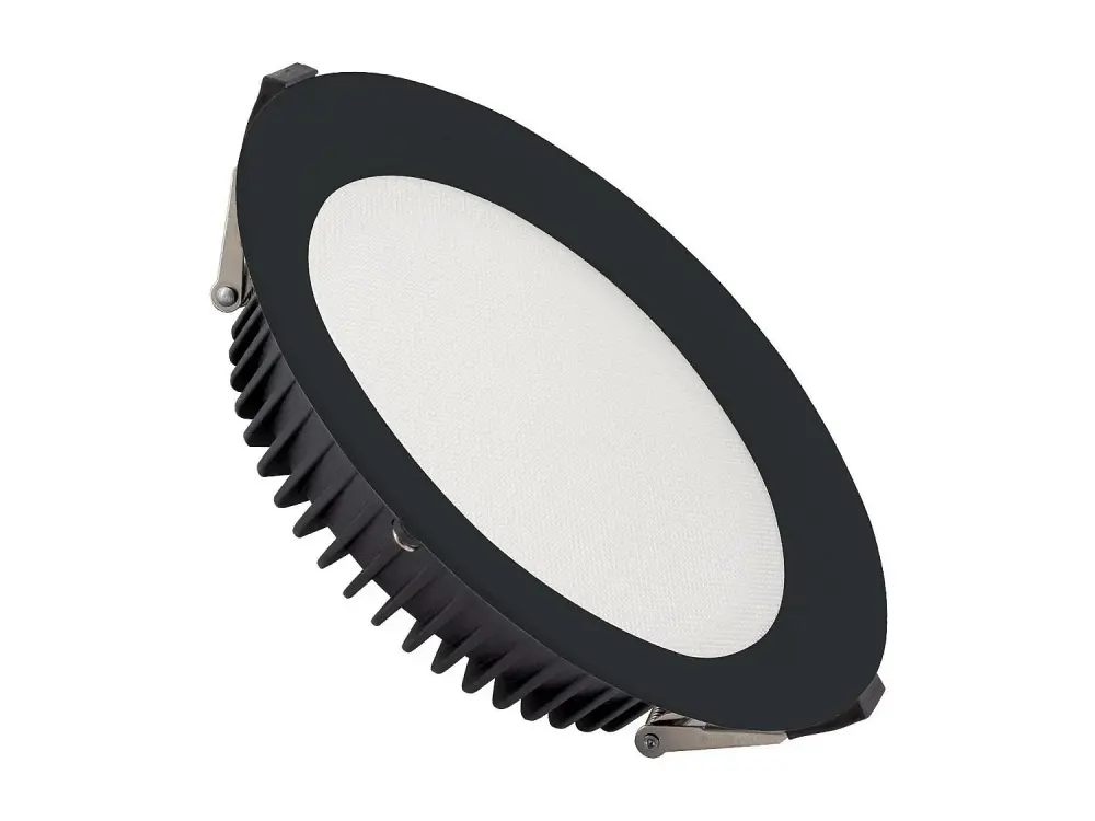Downlight LED 20W New Aero Slim 130 lm/W Microprismático (UGR17) LIFUD Negro Corte Ø 155 mm Blanco Frío 5500K - 6000K