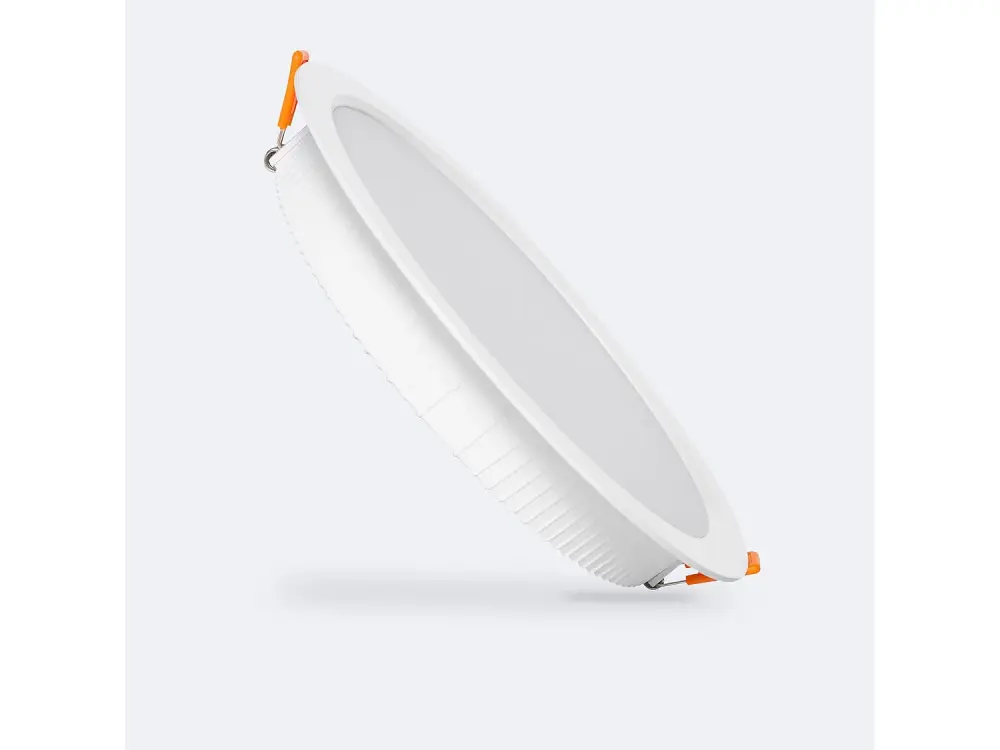 Downlight LED 24W Aero 110 lm/W LIFUD Corte Ø 200 mm Blanco Cálido 2700K