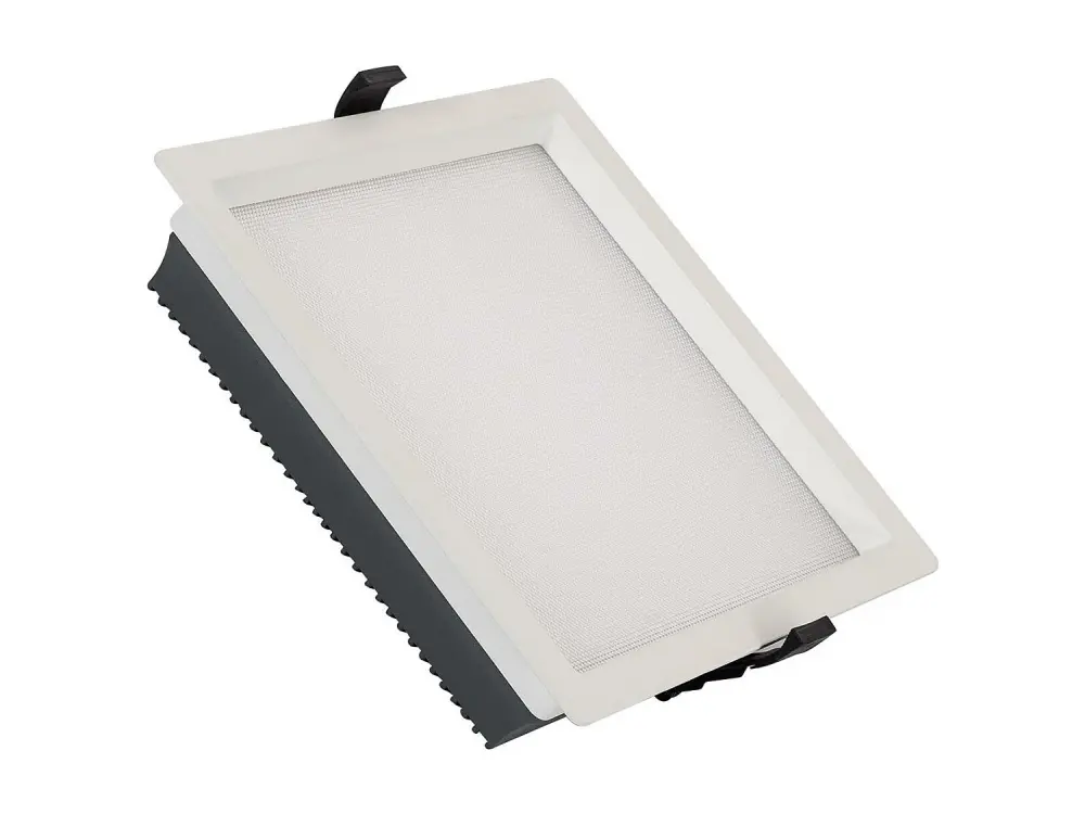 Downlight LED 30W New Aero Slim Cuadrado 130 lm/W Microprismático (UGR17) LIFUD Corte 210x210 mm Blanco Neutro 3800K - 4200K