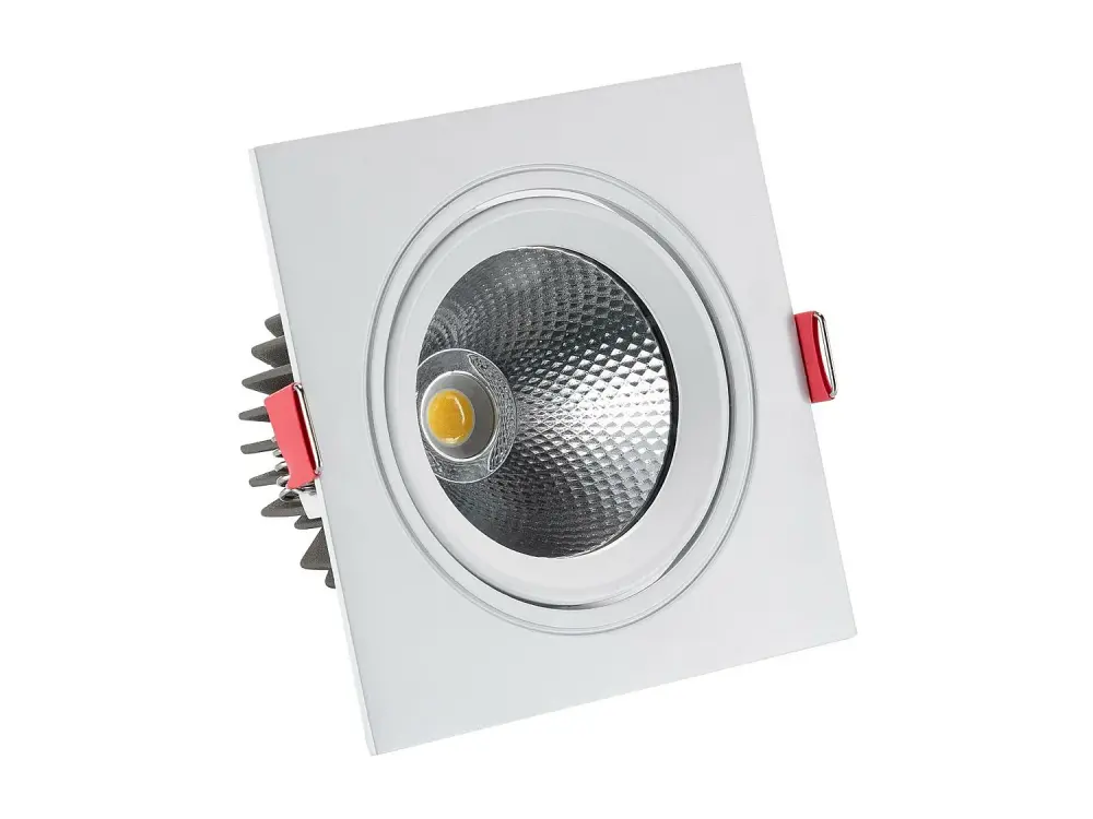 Foco Downlight LED 10W COB Cuadrado New Madison Corte Ø 95 mm Blanco Cálido 3000K - 3500K