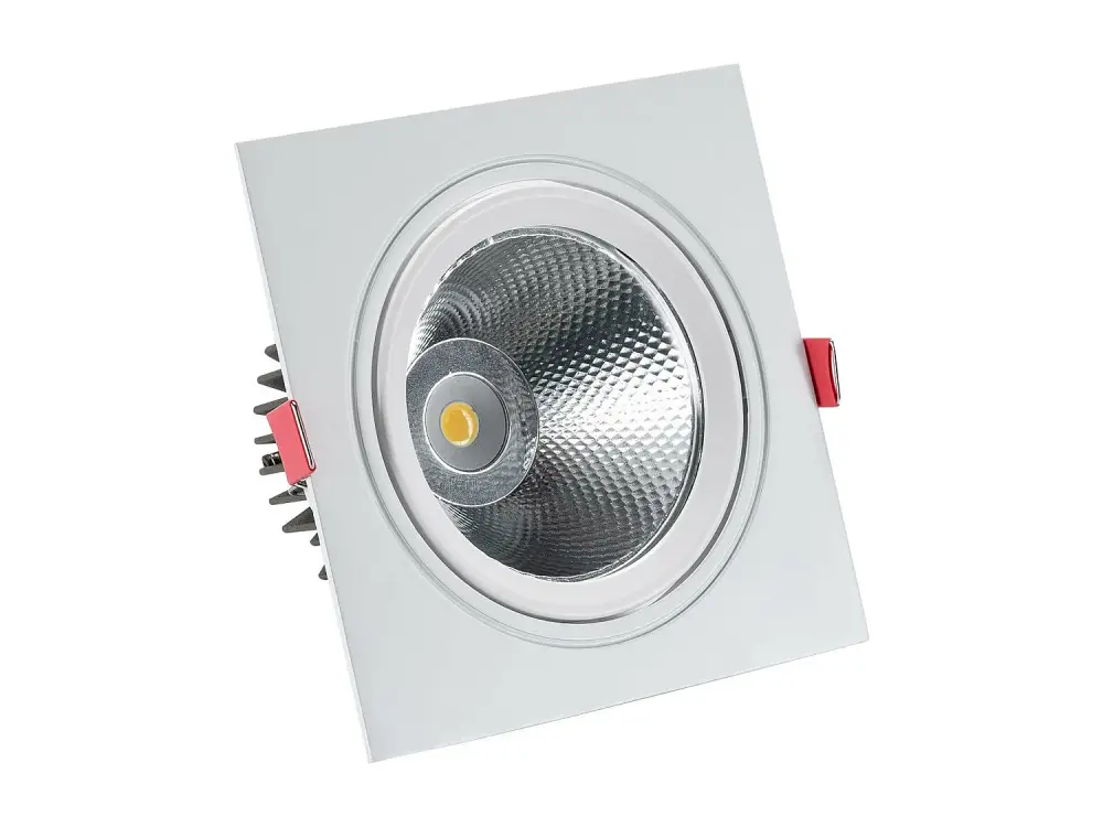 Foco Downlight LED 15W COB Cuadrado New Madison Corte Ø 115 mm Blanco Cálido 3000K - 3500K