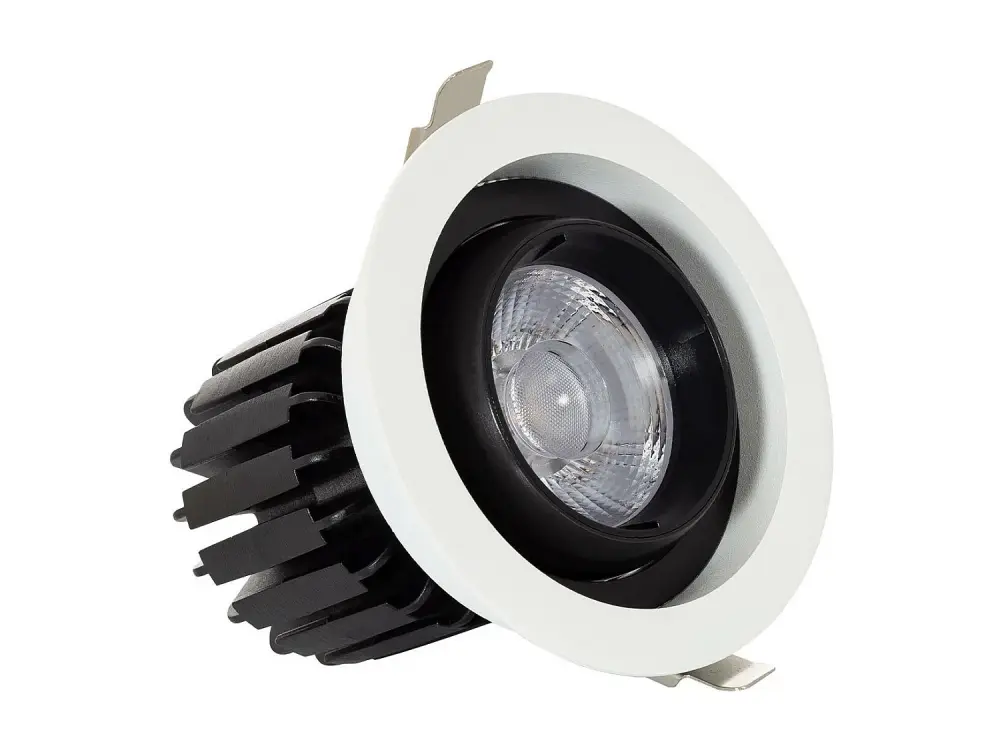 Foco Downlight LED 18W COB Direccionable 360º Circular Corte Ø 115 mm CRI90 Expert Color No Flicker Blanco Cálido 2700K