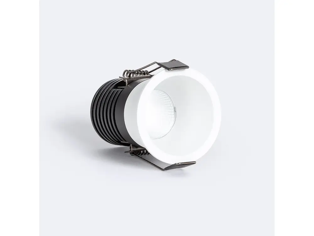 Foco Downlight LED 7W Circular Mini UGR11 Corte Ø55 mm Negro