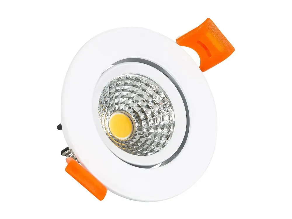 Foco Downlight LED 5W COB Direccionable Circular Blanco Corte Ø 70 mm CRI92 Expert Color 4000K