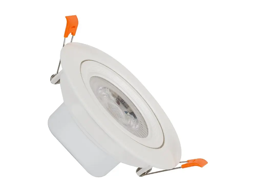 Foco Downlight LED 9W Solid COB Direccionable Circular Blanco Corte Ø 95 mm Blanco Cálido 3000K