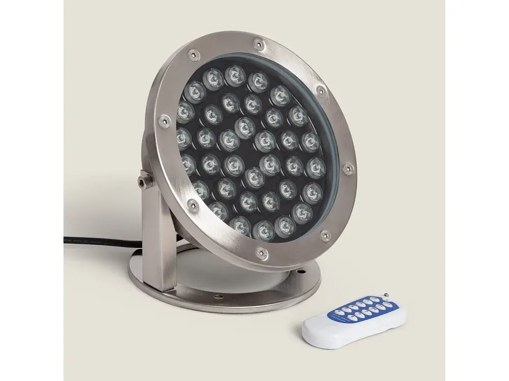 Foco Sumergible LED RGB 36W Superficie 12V DC IP68 RGB