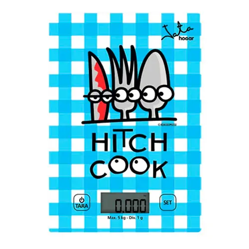 Balanza de cocina 5kg Jata Kukuxumusu Hitchcook de 15 cm
