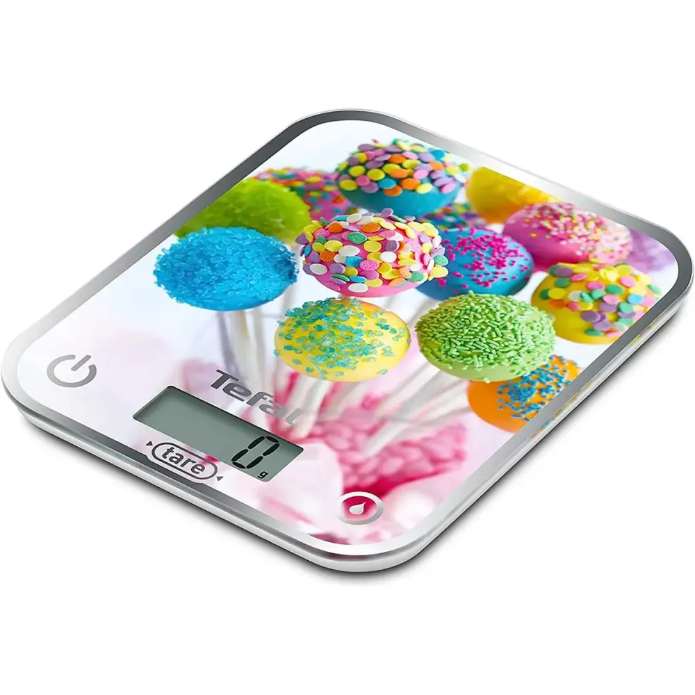 Balanza de cocina Optiss Cake Pops Tefal control táctil colorido