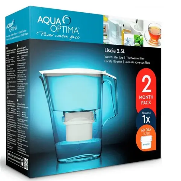 Grifo con Jarra de agua Liscia 2,5 litros filtro 60 días