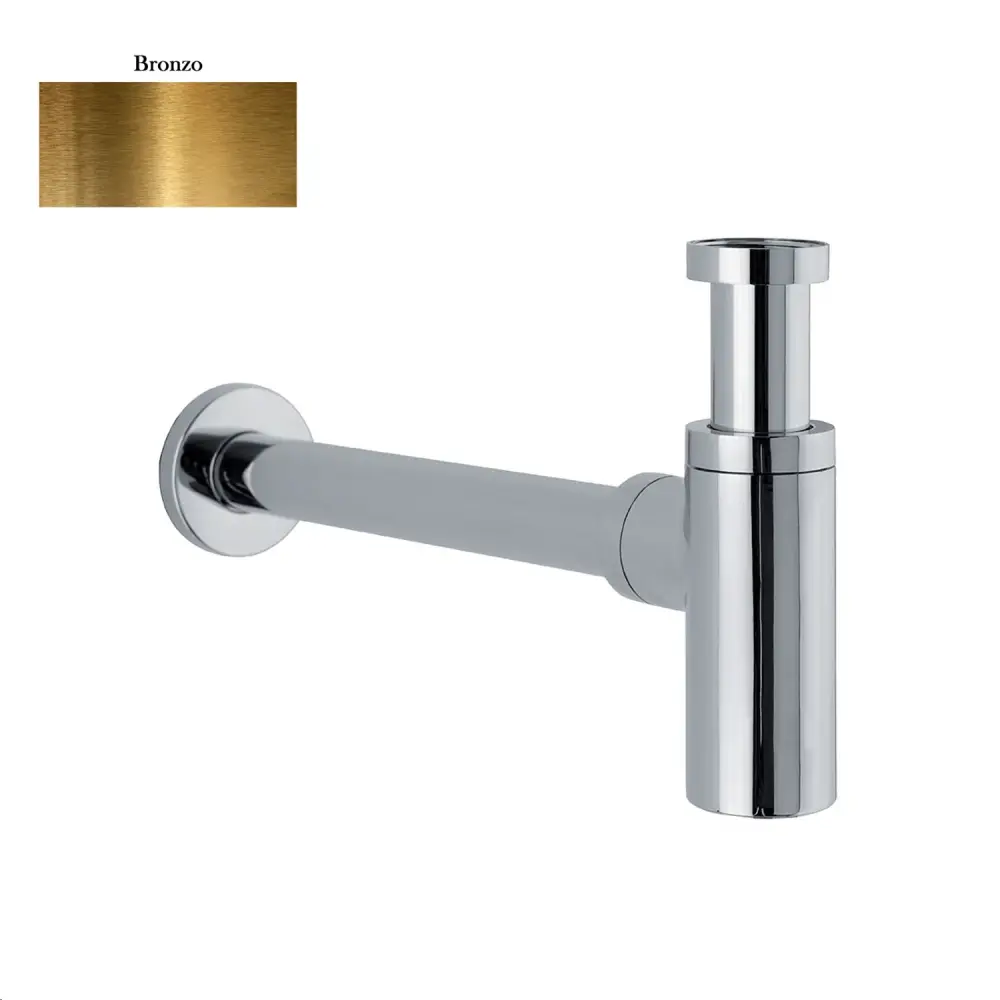 Jarrón Alto Sifone tondo da arredo ottone bronzo