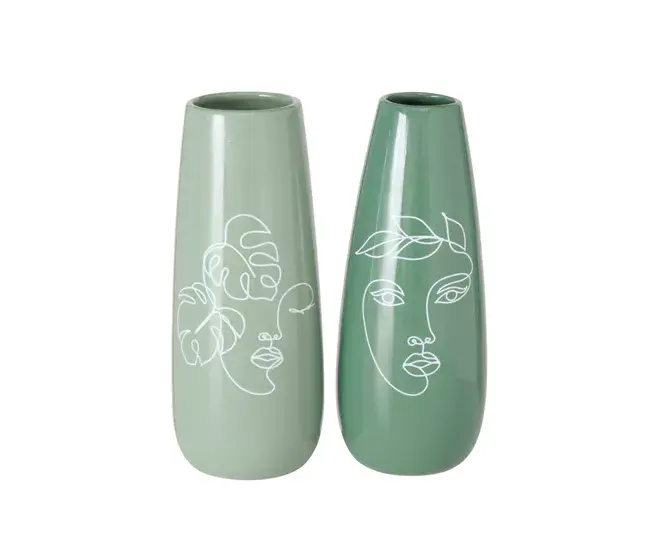Jarrón decorativo BLATANIA surtido material ceramica | Envío Rápido