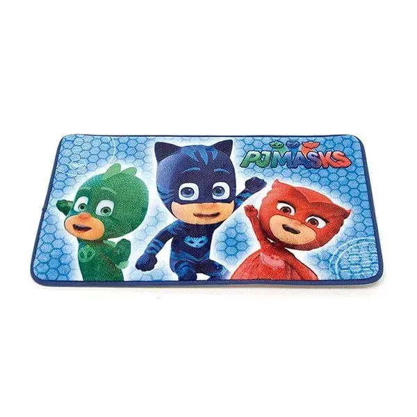 Alfombra PJ’Mask niños 45x75 Azul con Base de Goma