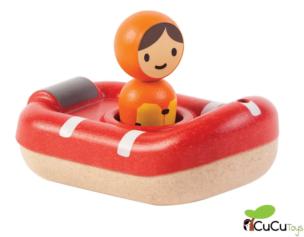 Juego Coordinado Lancha Guardacostas, juguete de baño