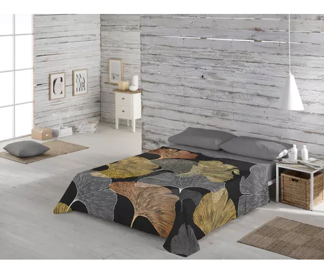 Fundas de almohada estampadas JUEGO DE SÁBANAS GINKGO CAMA 90