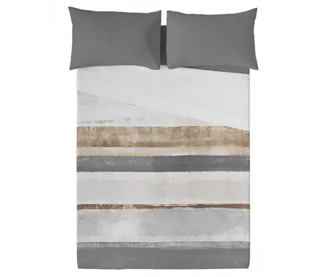 NATURALS - Juego de Sábanas Estampadas 3 Piezas Cama 90 - Algodón Extra Flexible - Incluye Sábana Encimera + 1 Funda de...