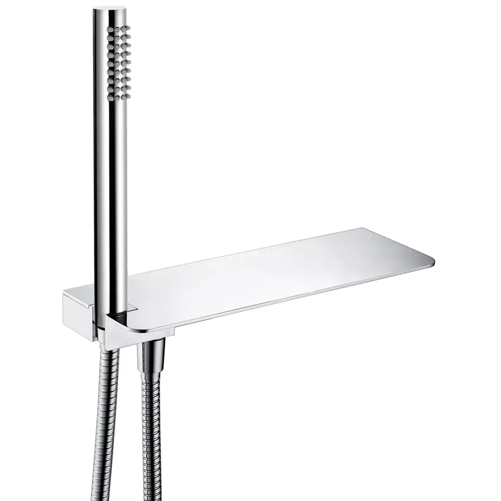 Combo de Fiesta Kit doccia con ripiano portaoggetti, doccino e flessibile pvc plata