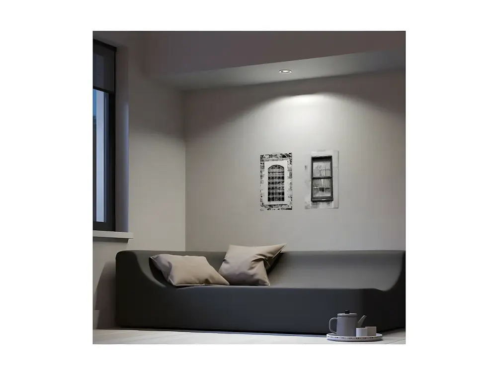 Foco Downlight White Ambiance GU10 Hue Milliskin Corte Ø70 mm Extensión Blanco