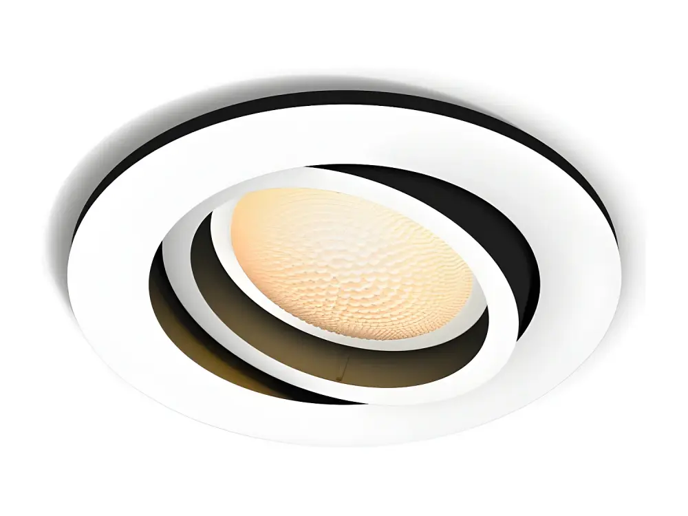 Foco Downlight White Ambiance GU10 Milliskin Corte Ø70 mm Blanco