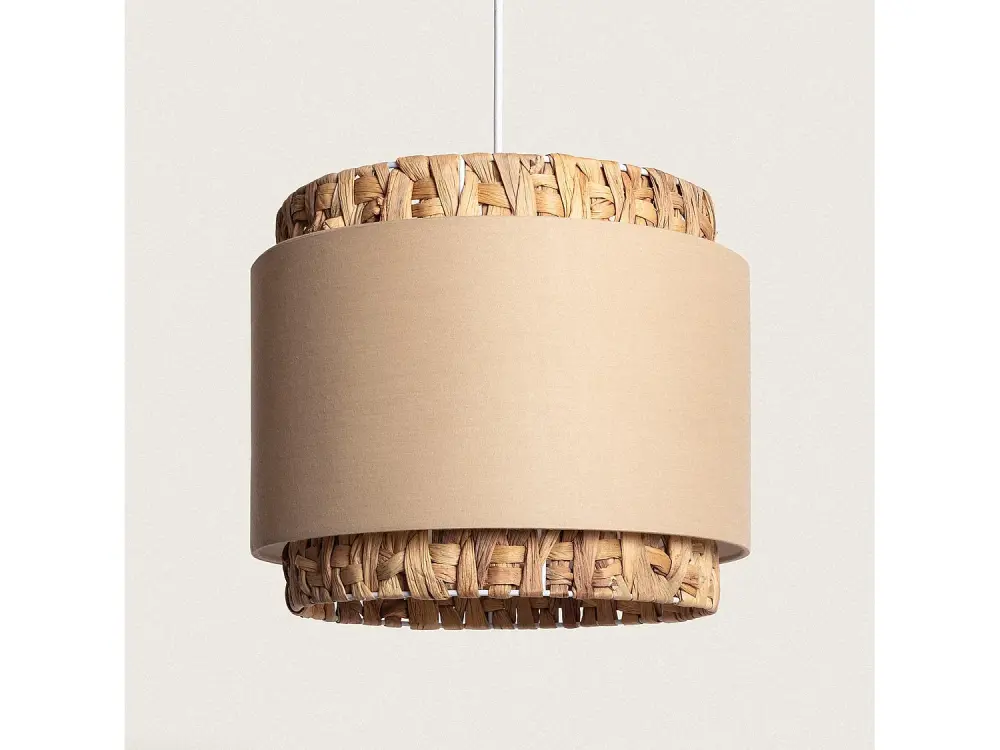 Lámpara Colgante Fibras Naturales Orleans Beige