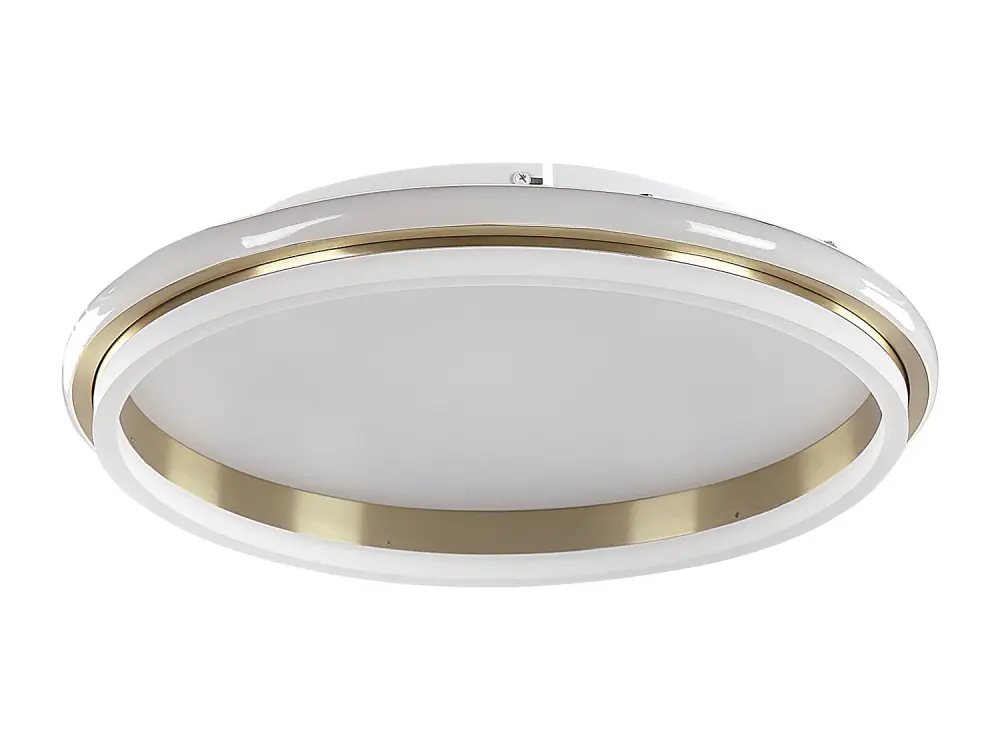 Lámpara de techo LED de metal dorado/blanco ⌀ 64 cm TAPING