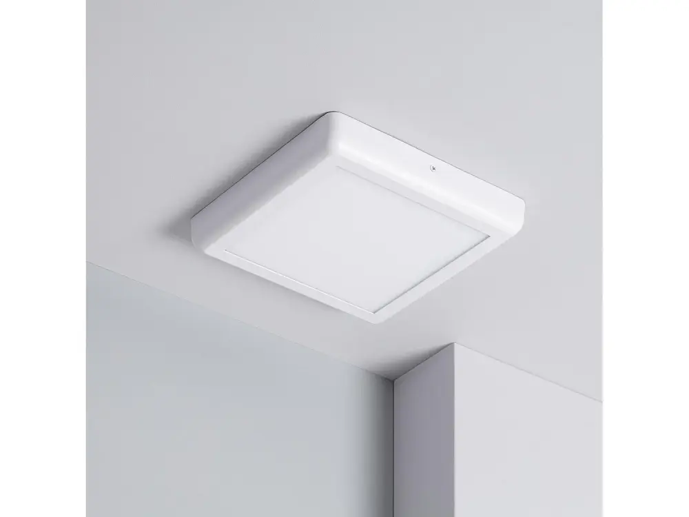 Plafón LED 18W Cuadrado Metal 225x225 mm Design White 4000K - 4500K