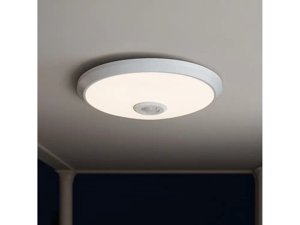 Plafón LED Techo 20W con Sensor de Movimiento PIR y Crepuscular Design Blanco Neutro 4000K