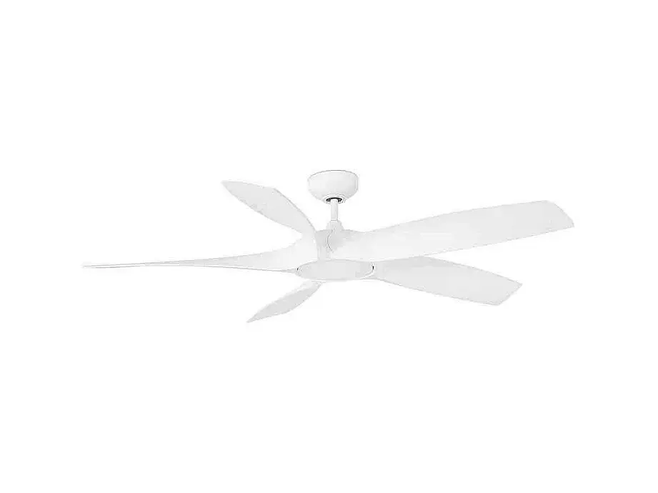 Ventilador COCOS Led, blanco 137 cm. con motor DC Faro