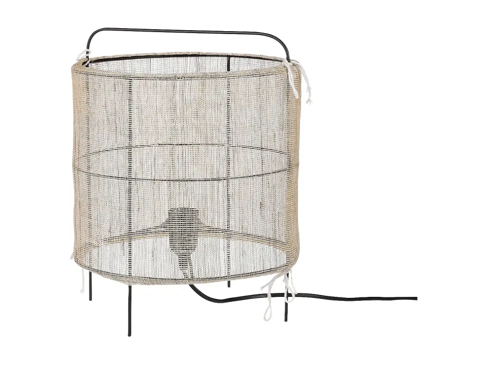 Lámpara de mesa de Lino - 37 x Ø29.5 - Beige - PAROS