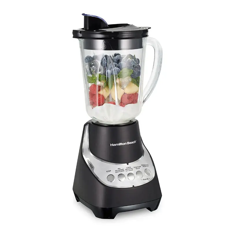 Licuadora Hamilton Beach HB53530 | 12 Funciones | 800W | Jarra de Vidrio para Café