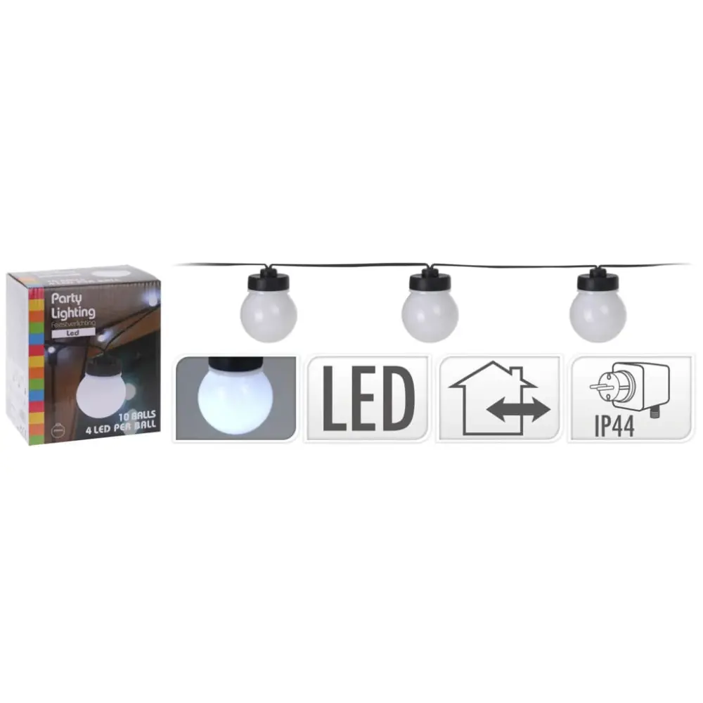 Progarden juego de luces led para fiestas con 10 lámparas con Sensor Crepuscular Automático