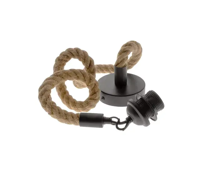 colgante fibras naturales color hueso serie cremilda 10cm para Fachada de Casa