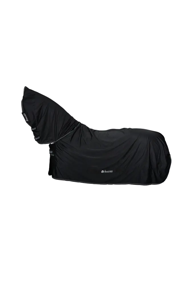 Térmico de Invierno Shamrock Power manta con cubrecuello Black/Silver 155