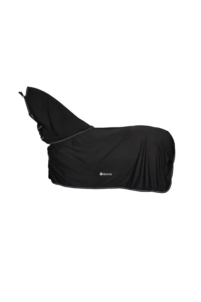 Térmico de Invierno Power manta secante + conjunto cubre cuello Black/Silver 140