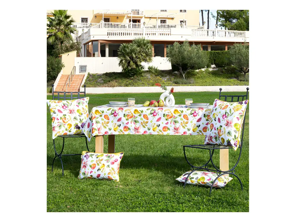 Mantel de algodón resinado multi 140x140 cm SELLA