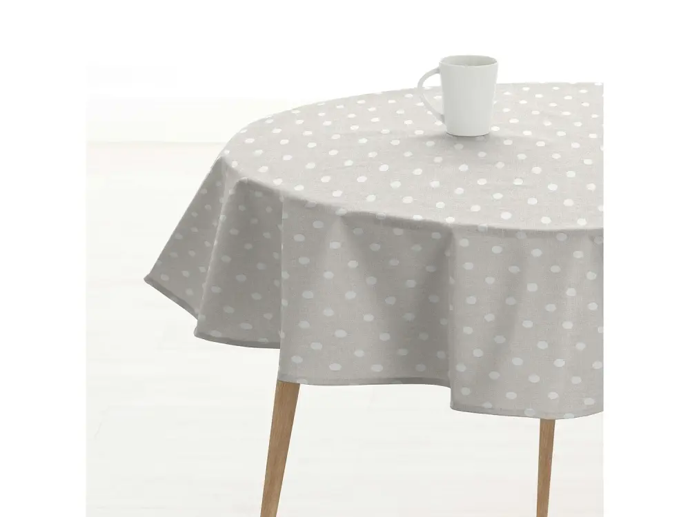 Mantel redondo resinado antimanchas 0120-175 - Diámetro 180 cm
