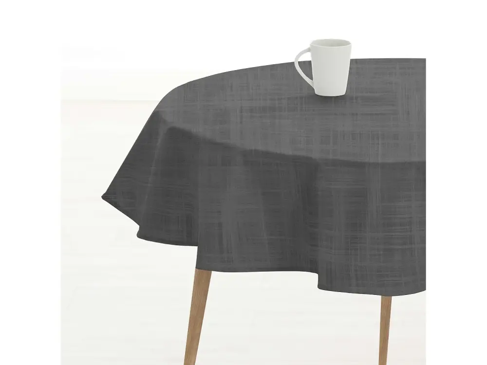 Mantel redondo resinado antimanchas 0120-42 - Diámetro 140 cm