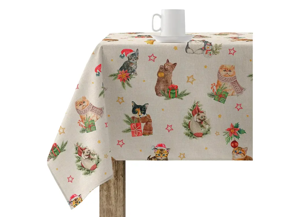 Mantel resinado antimanchas BL Christmas 30 de 250x140 cm