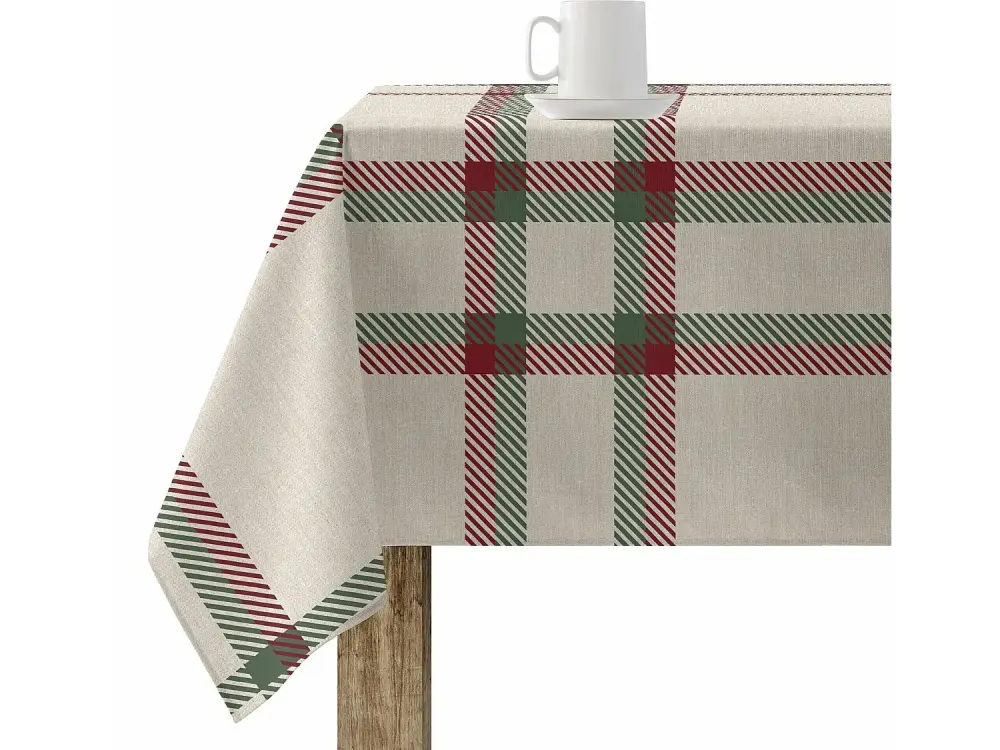 Mantel resinado antimanchas Cuadros Navidad 250x140 cm